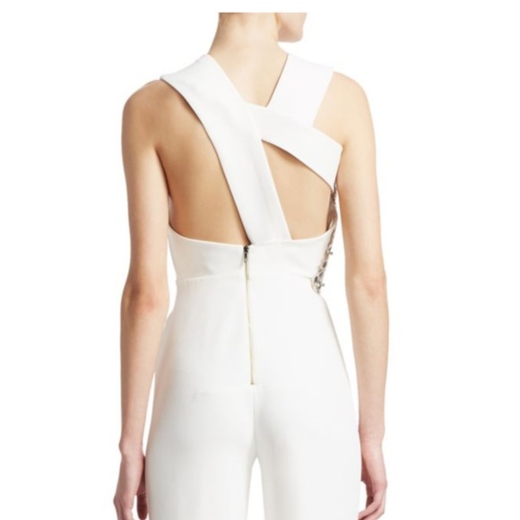 Roland Mouret 'Manton' embellished white jump suit - Picture 4 of 8